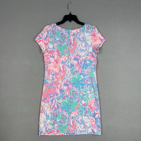 Lilly Pulitzer Dress Womens Medium Sophiletta UPF 50+  Blue Peri Resort Preppy - Picture 9 of 15
